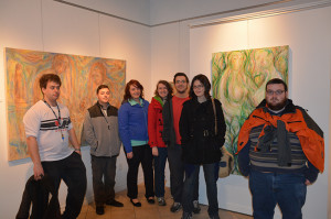 2nd Year Digital Animation Students visiting Exhibition